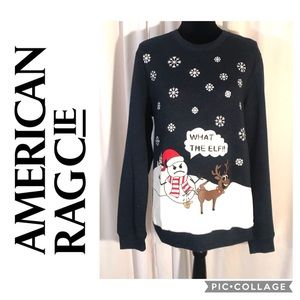 AMERICAN RAG CIE  “what the elf” pullover sweater